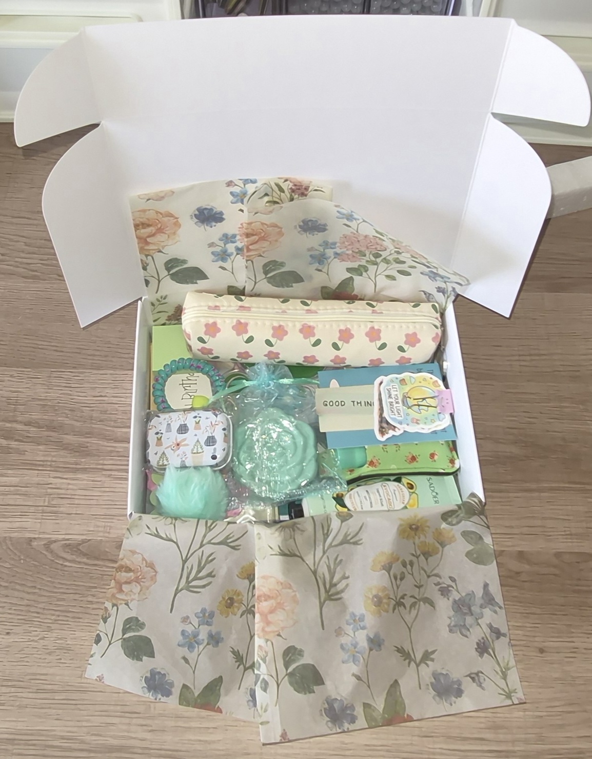 A Paper Garden parcel with gift-style packaging